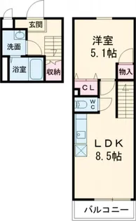 スリーハーブズ狭山I番館の間取り
