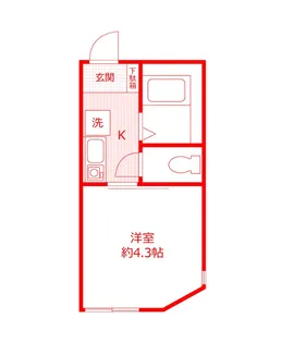アーヴェル三ツ沢下町【1階】の間取り