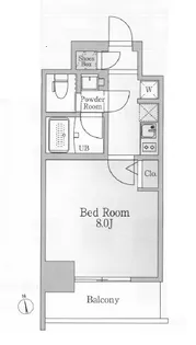 NTPRレジデンス芝浦三丁目【3階】の間取り