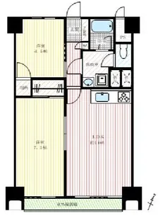 東京都渋谷区幡ヶ谷1【マンション】の間取り