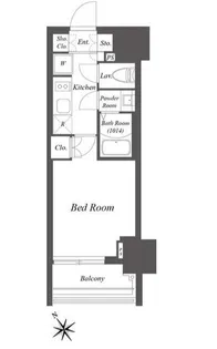 ブランシエスタ横浜高島町【12階】の間取り