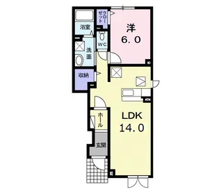 グロリアI【1階】の間取り