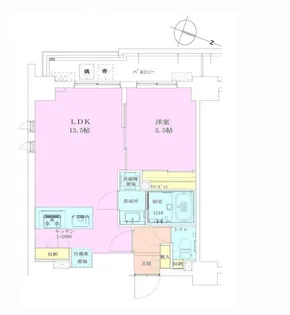 恵比寿レジデンス弐番館【8階】の間取り