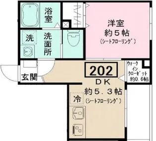 東京都目黒区中町2【アパート】の間取り