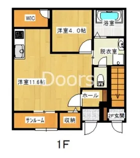 岡山県岡山市北区白石【アパート】の間取り