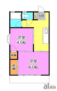 コーポこひつじ【1階】の間取り