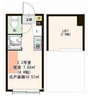 アイランドヴィラ久我山【2階】の間取り