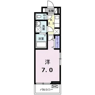 広島県広島市安佐南区伴東2【アパート】の間取り