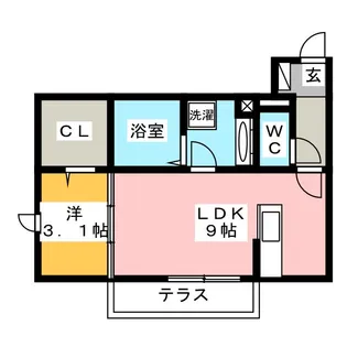 ティー.アイビー A【2階】の間取り