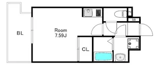 MODERN PALAZZO 博多駅南 Vogue【4階】の間取り