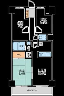 東京都足立区竹の塚3【マンション】の間取り