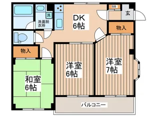 ヴィラハピネス【2階】の間取り