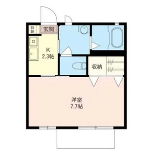 ユーチャリス B【2階】の間取り