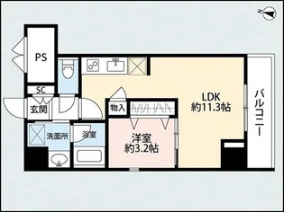 パークソレイユ弐番館【5階】の間取り