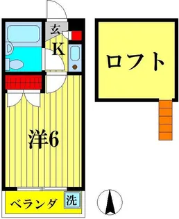 ジュネパレス新松戸第11【2階】の間取り