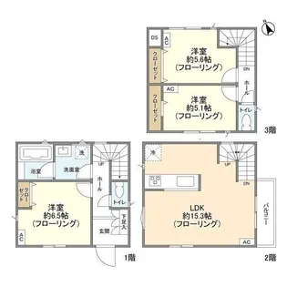 東京都世田谷区玉堤1【一戸建】の間取り