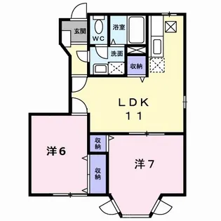 東京都八王子市東浅川町【アパート】の間取り
