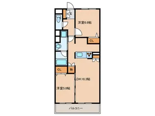 The Park TOKINOTERRACE【6階】の間取り