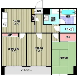メイングリーン小川【2階】の間取り