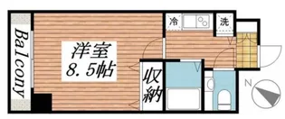 ロリエタワー川崎【7階】の間取り