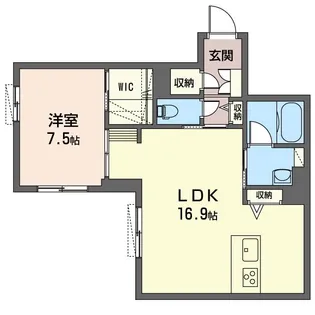 ポルテ【1階】の間取り