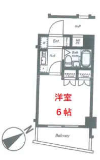 カテリーナ馬込【3階】の間取り