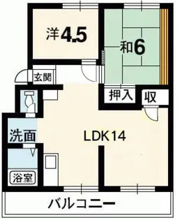 羽山ビル【4階】の間取り