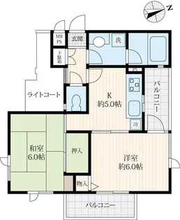ライオンズマンション砧公園【3階】の間取り