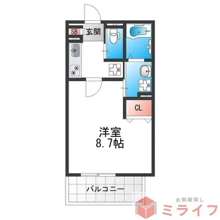 KTIレジデンス弥刀【1階】の間取り