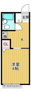 クレールハサマ【2階】の間取り