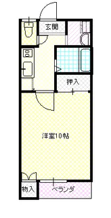 レーベンWEST【2階】の間取り