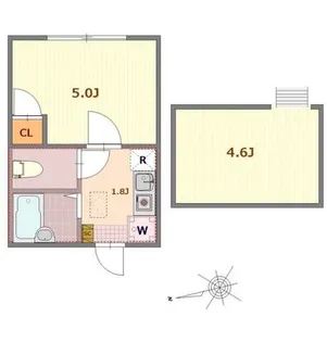 バーミープレイス立川柴崎町【2階】の間取り