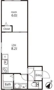 V style幡ヶ谷【1階】の間取り