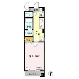 エルロード住吉7号館【1階】の間取り