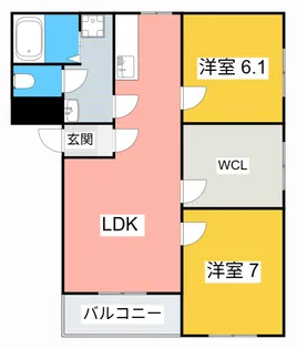 サンライズ【1階】の間取り