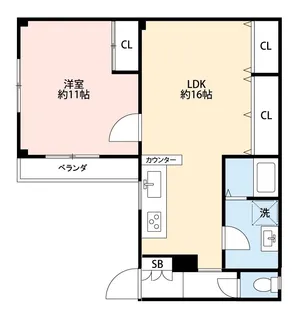 Mグレイス8【1階】の間取り