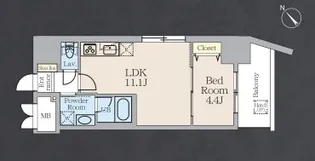 アルトヴィラ虎ノ門【4階】の間取り