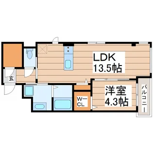 アークトゥルス【2階】の間取り