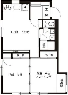 明科ハイツ【1階】の間取り