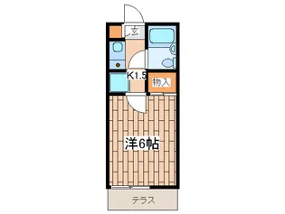 サンパレス湘南【1階】の間取り