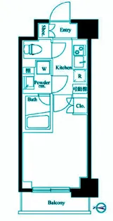 ハーモニーレジデンス武蔵小杉シャープ002【7階】の間取り