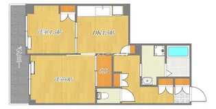 マンションカネイ【6階】の間取り