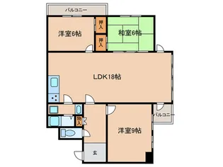 スペリオン草津【3階】の間取り