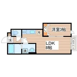 THE ROOM 南仙台駅C棟【1階】の間取り