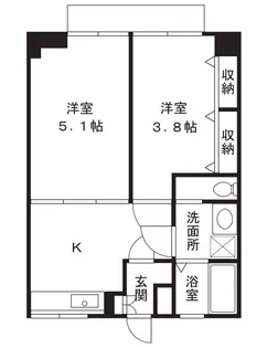 FUSEマンション【1階】の間取り