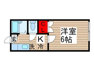 エクセルコ-ポII【1階】の間取り