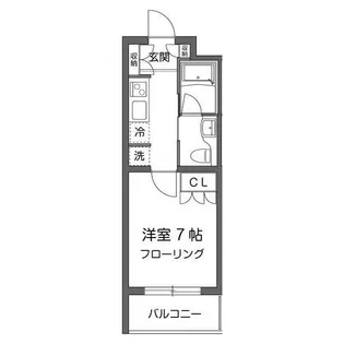 ガーデン用賀【1階】の間取り