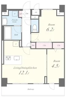 ピノ・アガタ岐阜駅前【8階】の間取り