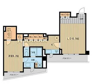 レジデンス代々木公園【4階】の間取り