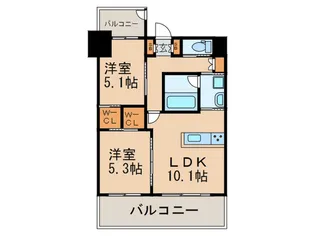 LUCIS高宮【6階】の間取り